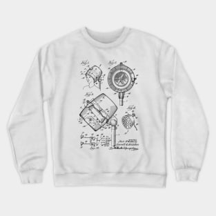 Hair Dryer Sound System Vintage Patent Hand Drawing Crewneck Sweatshirt